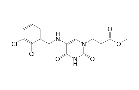 3-[5-(2,3-Dichloro-benzylamino)-2,4-dioxo-3,4-dihydro-2H-pyrimidin-1-yl]-propionic acid methyl ester