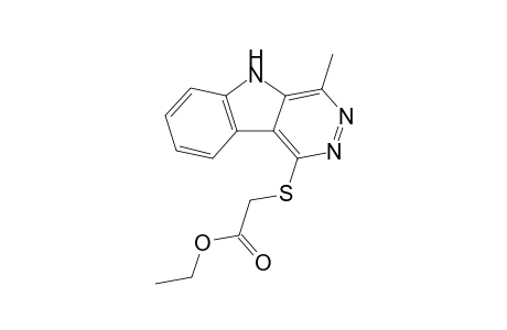 Ethyl 2-[(4-methyl-5H-pyridazino[4,5-b]indol-1-yl)sulfanyl]acetate