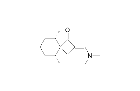 Spiro[3.5]nonan-1-one, 2-[(dimethylamino)methylene]-5,9-dimethyl-, [4.alpha.(E),5.alpha.,9.alpha.]-