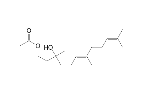 (6E)-3-Hydroxy-3,7,11-trimethyl-6,10-dodecadienyl acetate