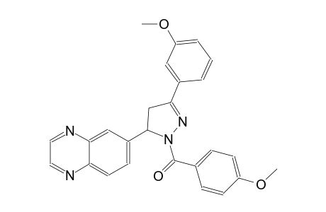 quinoxaline, 6-[4,5-dihydro-1-(4-methoxybenzoyl)-3-(3-methoxyphenyl)-1H-pyrazol-5-yl]-