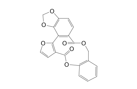 8,9-Methylenedioxy-3,12,17-trioxatetracyclo[16.4.0.0(5,10).0(11,15)]docosanhexadecaene-4,16-dione