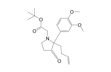 rac-N-(tert-Butoxycarbonylmethyl)-2-(but-3-en-1-yl)-2-(3,4-dimethoxyphenyl)pyrrolidin-3-one