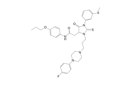 4-imidazolidineacetamide, 3-[3-[4-(4-fluorophenyl)-1-piperazinyl]propyl]-1-[3-(methylthio)phenyl]-5-oxo-N-(4-propoxyphenyl)-2-thioxo-