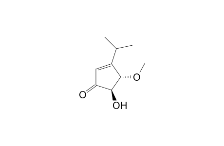 2-Cyclopenten-1-one, 5-hydroxy-4-methoxy-3-(1-methylethyl)-, trans-(.+-.)-