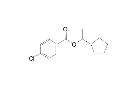 4-Chlorobenzoic acid, 1-cyclopentylethyl ester