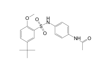Acetamide, N-[4-[[[5-(1,1-dimethylethyl)-2-methoxyphenyl]sulfonyl]amino]phenyl]-