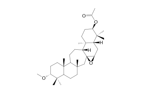 14-BETA,15-BETA-EPOXY-21-BETA-ACETOXY-3-ALPHA-METHOXYSERRATAN