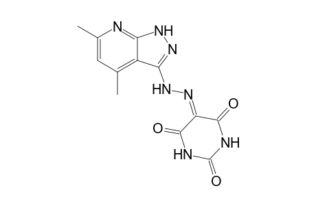 5-[(4,6-dimethyl-2H-pyrazolo[3,4-b]pyridin-3-yl)hydrazinylidene]-1,3-diazinane-2,4,6-trione