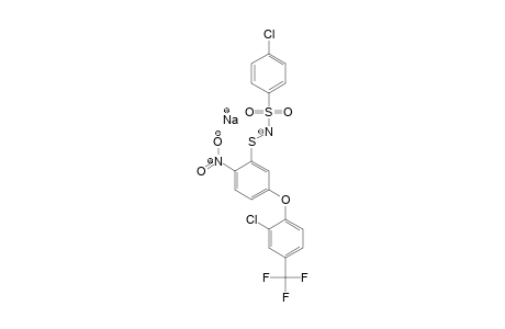 Benzenesulfonamide, 4-chloro-N-[[5-[2-chloro-4-(trifluoromethyl)phenoxy]-2-nitrophenyl]thio]-, sodium salt