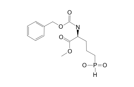 METHYL_(2-S)-2-(N-BENZYLOXYCARBONYL)-AMINO-5-[(HYDROXY)-PHOSPHINYL]-PENTANOATE