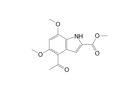 Methyl 4-acetyl-5,7-dimethoxyindole-2-carboxylate