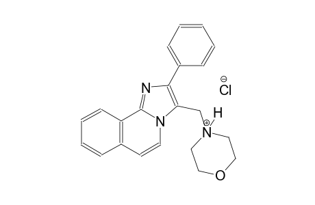 morpholinium, 4-[(2-phenylimidazo[2,1-a]isoquinolin-3-yl)methyl]-,chloride