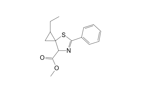 Methyl 2'-phenylspiro-[2-ethylcyclopropane-1,5'(4'H)-thiazoline]-4'-carboxylate