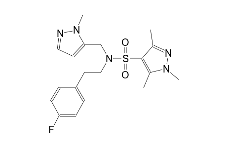 1H-pyrazole-4-sulfonamide, N-[2-(4-fluorophenyl)ethyl]-1,3,5-trimethyl-N-[(1-methyl-1H-pyrazol-5-yl)methyl]-
