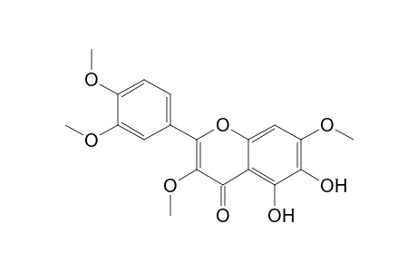 2-(3,4-dimethoxyphenyl)-3,7-dimethoxy-5,6-bis(oxidanyl)chromen-4-one