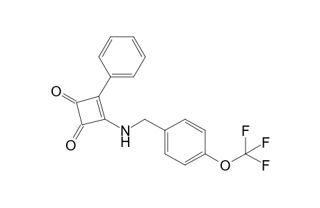3-Phenyl-4-[4-(trifluoromethoxy)benzylamino]cyclobutene-1,2-dione