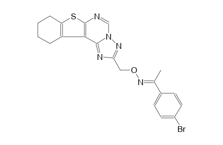 (1E)-1-(4-bromophenyl)ethanone O-(8,9,10,11-tetrahydro[1]benzothieno[3,2-e][1,2,4]triazolo[1,5-c]pyrimidin-2-ylmethyl)oxime