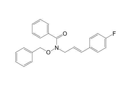 N-(4-Fluorocinnamyl)-N-(benzyloxy)benzamide