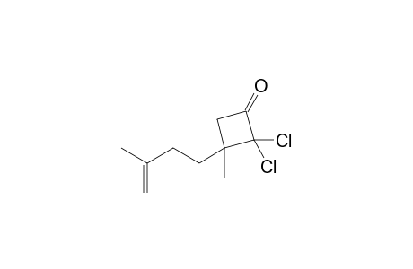 2,2-Dichloro-3-methyl-3-(3-methylbut-3-enyl)cyclobutanone