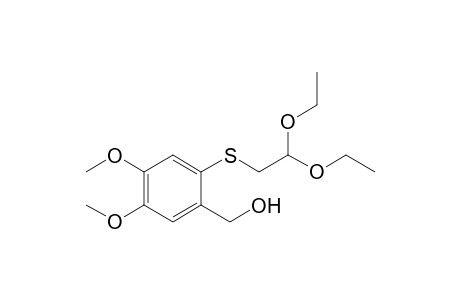 2-(2-Hydroxymethyl-4,5-dimethoxyphenylthio)ethanone diethyl acetal