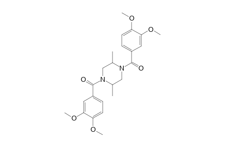 (3,4-dimethoxyphenyl)-(2,5-dimethyl-4-veratroyl-piperazino)methanone