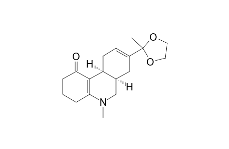 DELTA(4A,10B),DELTA(8)-5-METHYL-8-[1,1-(ETHYLENEDIOXY)-ETH-1-YL]-1-OXO-DECAHYDRO-PHENANTHRIDINE