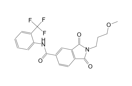 2-(3-methoxypropyl)-1,3-dioxo-N-[2-(trifluoromethyl)phenyl]-5-isoindolinecarboxamide