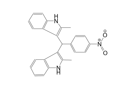 1H-indole, 2-methyl-3-[(2-methyl-1H-indol-3-yl)(4-nitrophenyl)methyl]-