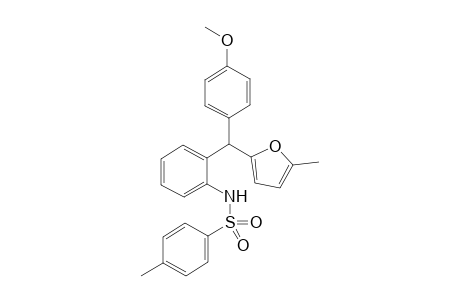 4-Methyl-N-{2-[(4-methoxyphenyl)(5-methylfuran-2-yl)methyl]phenyl}benzenesulfonamide