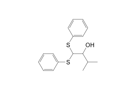 2-Butanol, 3-methyl-1,1-bis(phenylthio)-