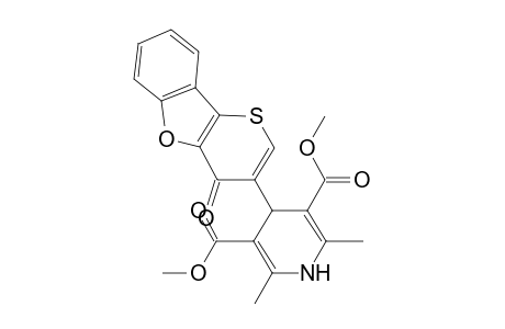 Dimethyl 1,4-dihydro-2,6-dimethyl-4-(4'-oxo-4H-benzofuro[3,2-b]thiopyran-3'-yl)pyridine-3,5-dicarboxylate