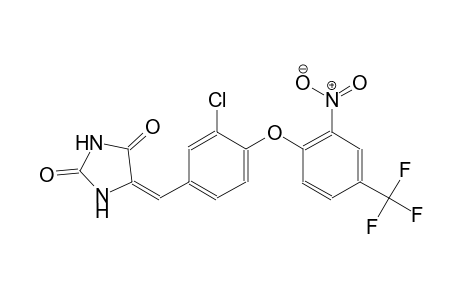 (5E)-5-{3-chloro-4-[2-nitro-4-(trifluoromethyl)phenoxy]benzylidene}-2,4-imidazolidinedione
