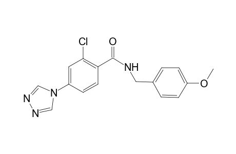 2-Chloro-N-[(4-methoxyphenyl)methyl]-4-(4H-1,2,4-triazol-4-yl)benzamide