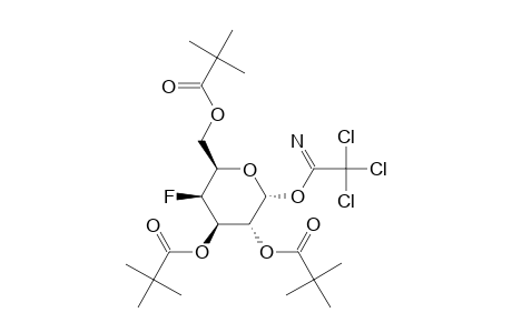 4-DEOXY-4-FLUORO-2,3,6-TRI-O-PIVALOYL-ALPHA-D-GALACTOPYRANOSYL-TRICHLOROACETIMIDATE