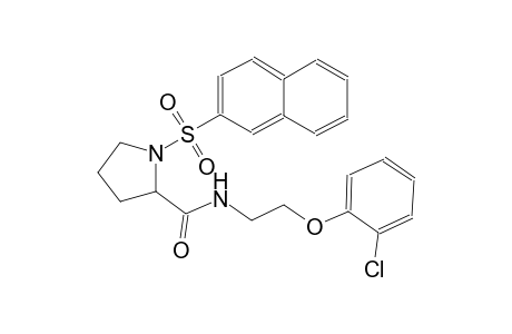 2-pyrrolidinecarboxamide, N-[2-(2-chlorophenoxy)ethyl]-1-(2-naphthalenylsulfonyl)-