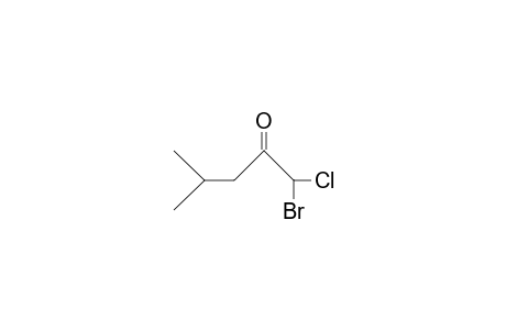 1-Bromo-1-chloro-4-methyl-pentan-2-one