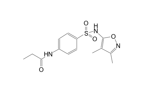 propanamide, N-[4-[[(3,4-dimethyl-5-isoxazolyl)amino]sulfonyl]phenyl]-