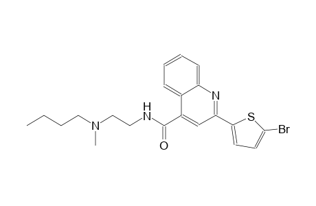 4-quinolinecarboxamide, 2-(5-bromo-2-thienyl)-N-[2-(butylmethylamino)ethyl]-