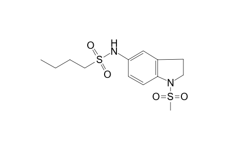 Butane-1-sulfonic acid, (1-methanesulfonyl-2,3-dihydro-1H-indol-5-yl)amide