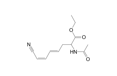 (E,Z)-Ethyl 2-acetamido-7-cyanohept-4,6-dienoate