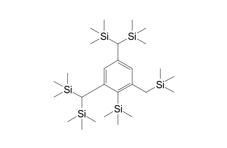 1-Trimethylsilyl-2,4-bis[bis(trimethylsilyl)methyl]-6-[(trimethylsilyl)methyl]benzene