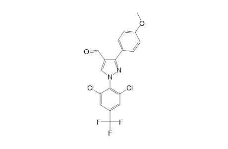 1-(2,6-DICHLORO-4-TRIFLUOROMETHYL)-3-(4-METHOXYPHENYL)-1H-PYRAZOLE-4-CARBALDEHYDE