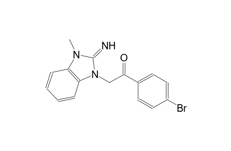 1-(4-Bromophenyl)-2-(2-imino-3-methyl-2,3-dihydro-1H-benzimidazol-1-yl)ethanone
