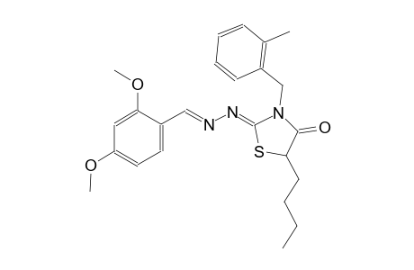2,4-dimethoxybenzaldehyde [(2Z)-5-butyl-3-(2-methylbenzyl)-4-oxo-1,3-thiazolidin-2-ylidene]hydrazone