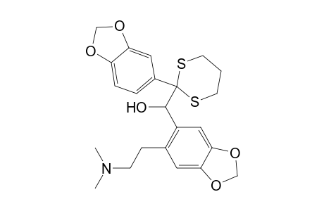 1,3-Benzodioxole-5-methanol, .alpha.-[2-(1,3-benzodioxol-5-yl)-1,3-dithian-2-yl]-6-[2-(dimethylami no)ethyl]-