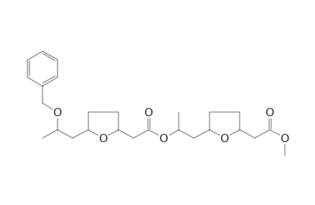 1-[5-(Methoxycarbonylmethyl)tetrahydrofuran-2-yl]prop-2-yl 2-[5-(2-benzoylpropyl)tetrahydrofuranyl]acetate