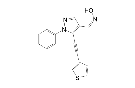 (Z)-1-Phenyl-5-(3-thienylethynyl)-1H-pyrazole-4-carbaldehyde Oxime