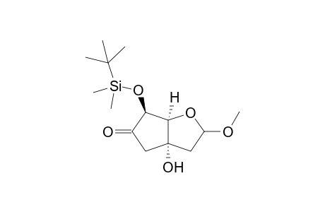 (1R,5R,8S)-8-{[(t-Butyl)dimethylsilyl]oxy}-5-hydroxy-3-methoxy-2-oxabicyclo[3.3.0]octan-7-one