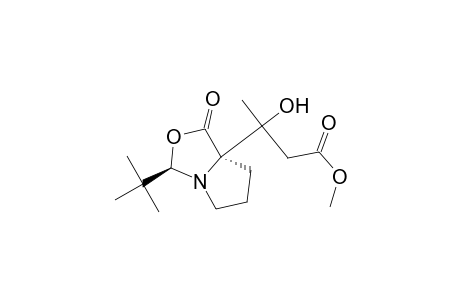 1H,3H-Pyrrolo[1,2-c]oxazole-7a(5H)-propanoic acid, 3-(1,1-dimethylethyl)dihydro-.beta.-hydroxy-.beta.-methyl-1-oxo-, methyl ester, [3R-[3.alpha.,7a.alpha.(R*)]]-